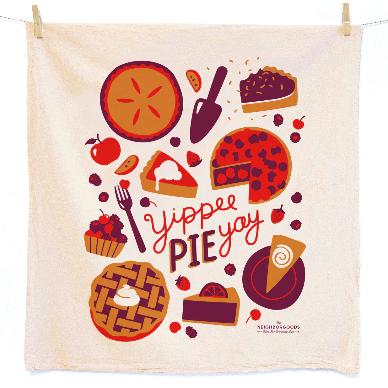 The Neighborgoods Tea Towel Pie Dish